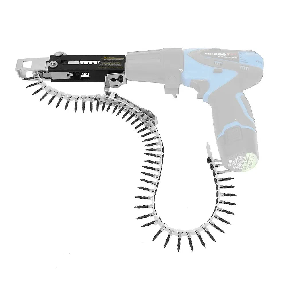 Automatic Screw Driver Cadeia Nail Gun Adapter, Bocal de broca elétrica, Woodwork Screw Drive, Auto Feed Power Tool, acessório