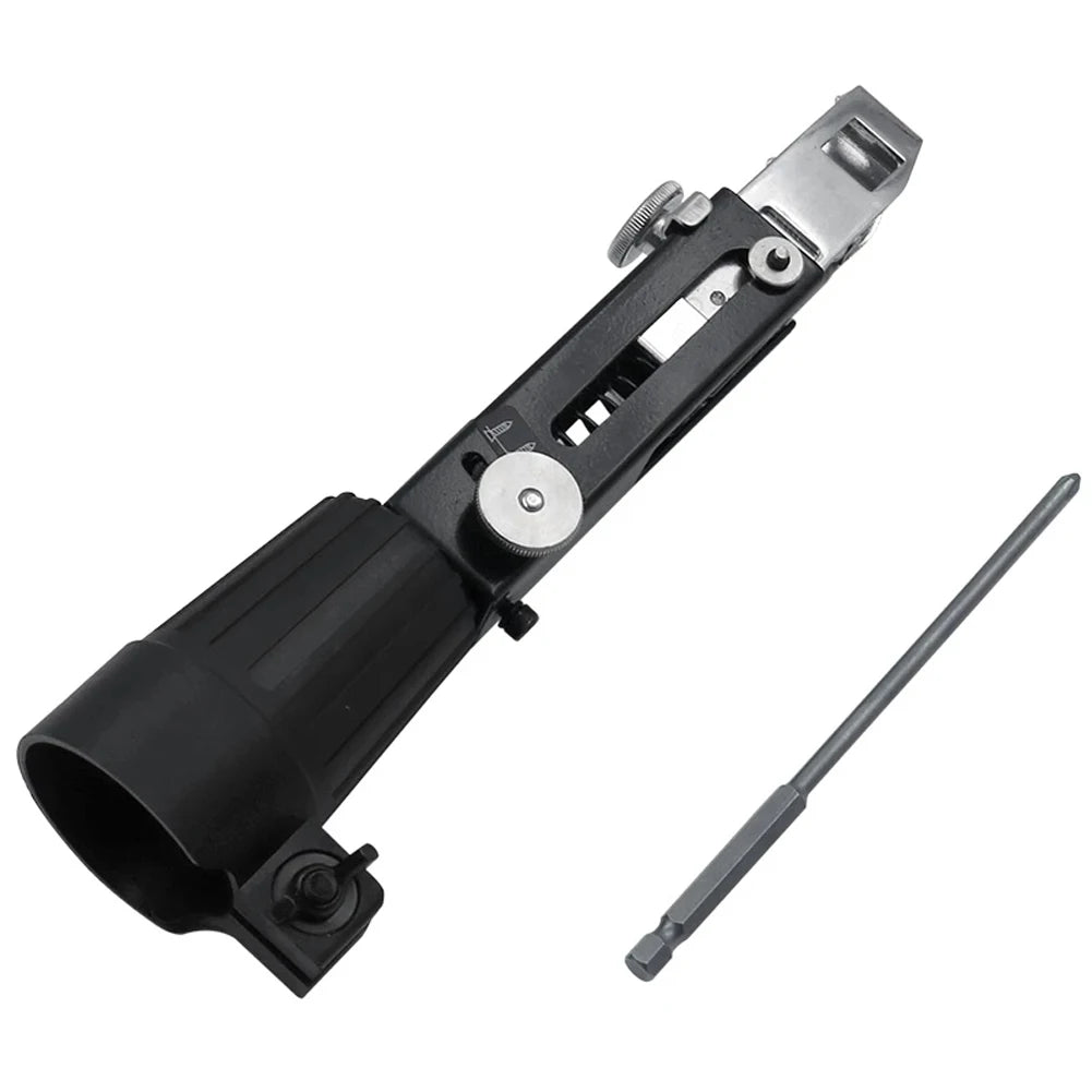 Adaptador de pistola de pregos de corrente de parafuso automático, comprimento de parafuso ajustável, adequado para broca elétrica, ferramentas para trabalhar madeira