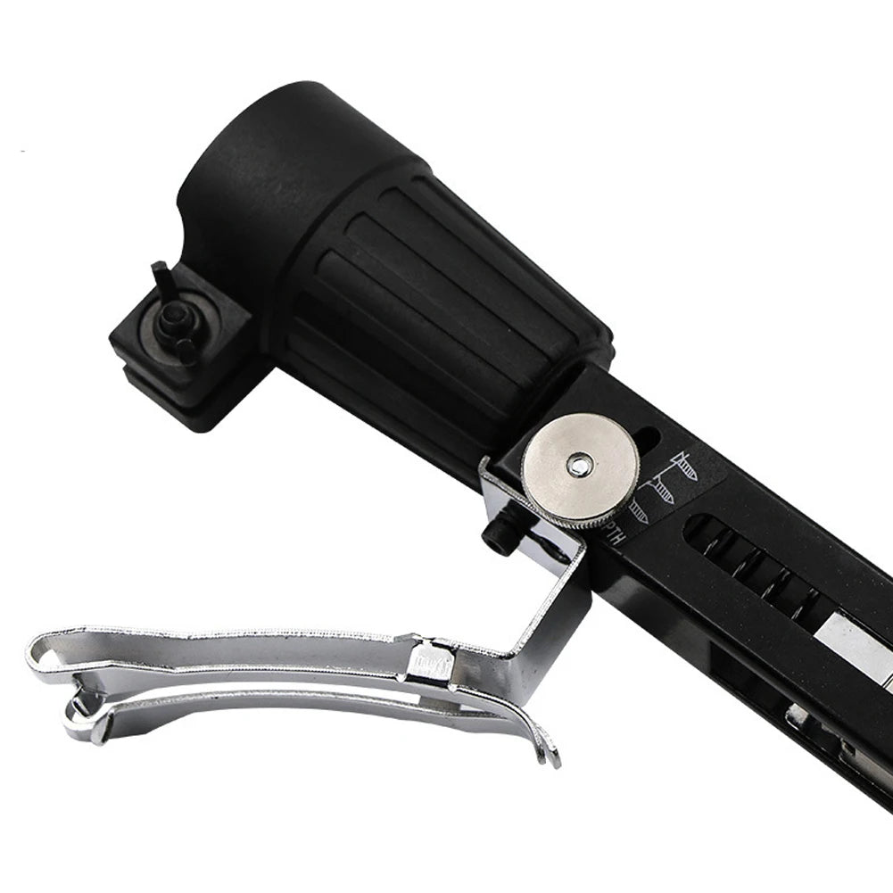 Adaptador de pistola de pregos de corrente de parafuso automático, comprimento de parafuso ajustável, adequado para broca elétrica, ferramentas para trabalhar madeira