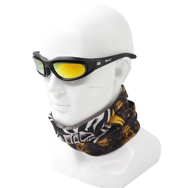 Desert-Unisex UV Protection Sunglasses, 4 Lentes, Óculos de Proteção, Esportes, Caça, Exterior, Caminhada, Óculos Táticos