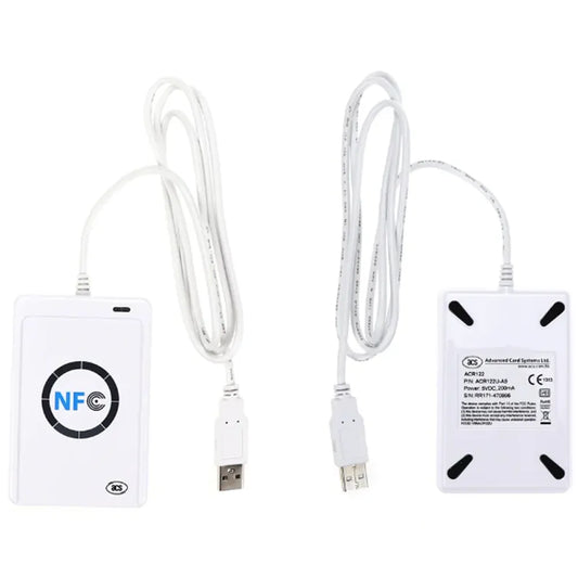 Leitor de cartão com chip inteligente acr122u iso14443, decodificação, copiadora clone, duplicador de token ic, 13.56mhz, gravador de cópia de etiqueta, programador de crachá 1k