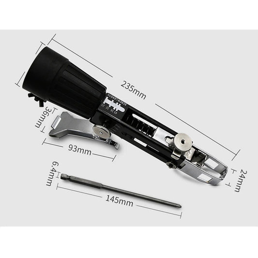 Adaptador de pistola de pregos de corrente de parafuso automático, comprimento de parafuso ajustável, adequado para broca elétrica, ferramentas para trabalhar madeira